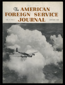 The Foreign Service Journal, January 1940