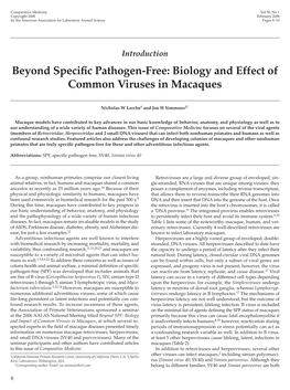 Beyond Specific Pathogen-Free: Biology and Effect of Common