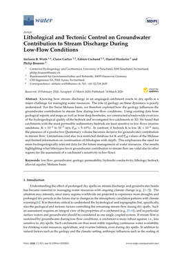 Lithological and Tectonic Control on Groundwater Contribution to Stream Discharge During Low-Flow Conditions
