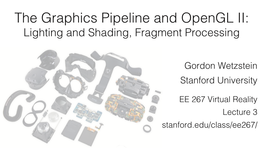 The Graphics Pipeline and Opengl II: Lighting and Shading, Fragment Processing