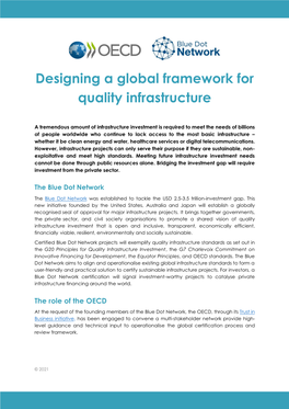 Designing a Global Framework for Quality Infrastructure