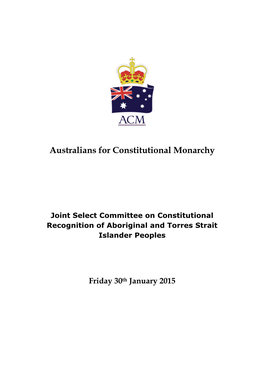 Australians for Constitutional Monarchy