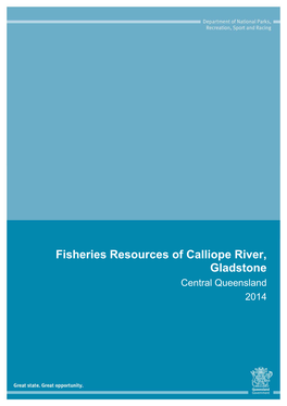 Fisheries Resources of Calliope River, Gladstone Central Queensland 2014