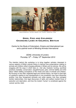 Changing Laws in Colonial Britain