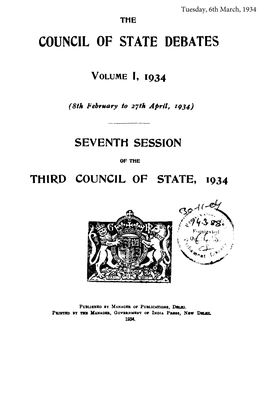 Council of State Debates