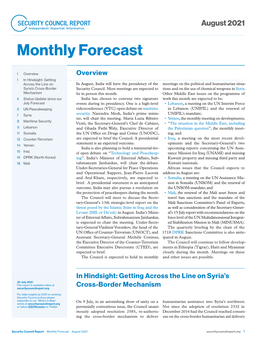 Monthly Forecast