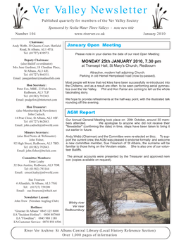 January 2010 – Ver Valley Society Newsletter