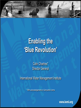 Blue Revolution’Revolution’