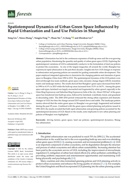 Spatiotemporal Dynamics of Urban Green Space Influenced by Rapid