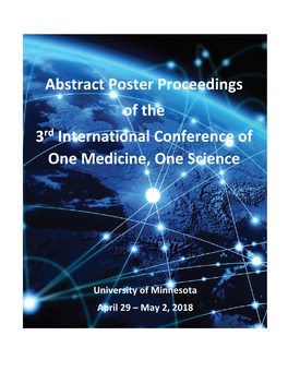 Abstract Poster Proceedings of the 3Rd International Conference of One Medicine, One Science