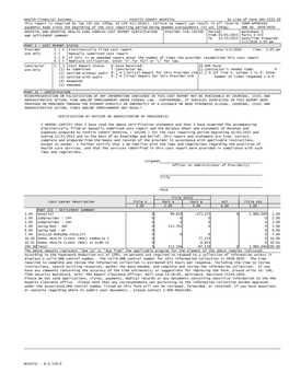 In Lieu of Form CMS-2552-10 Health Financial Systems FORM