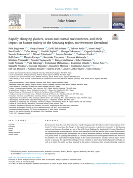 Rapidly Changing Glaciers, Ocean and Coastal Environments, and Their Impact on Human Society in the Qaanaaq Region, Northwestern Greenland