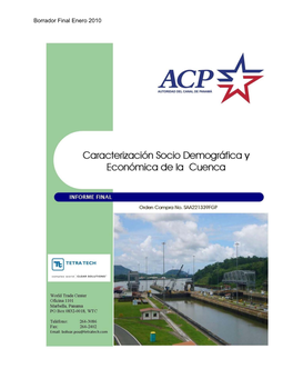 Caracterización Socio Demográfica Y Económica De La Cuenca, 2010