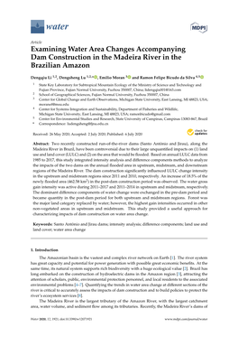 Examining Water Area Changes Accompanying Dam Construction in the Madeira River in the Brazilian Amazon