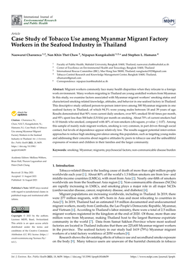 Case Study of Tobacco Use Among Myanmar Migrant Factory Workers in the Seafood Industry in Thailand