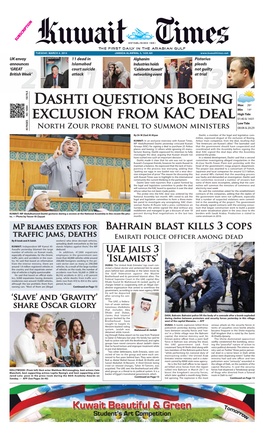 Dashti Questions Boeing Exclusion from KAC Deal
