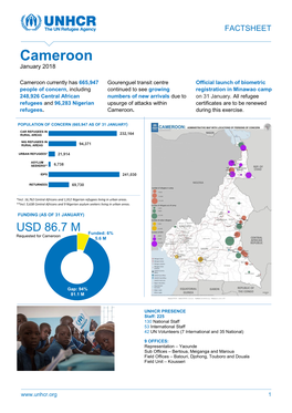 Cameroon January 2018