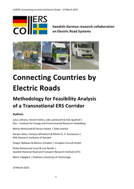 Connecting Countries by Electric Roads – 10 March 2021