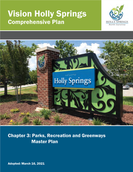 Parks, Recreation and Greenways Master Plan