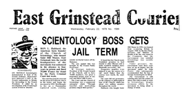 Scientology Boss Gets Jail Term