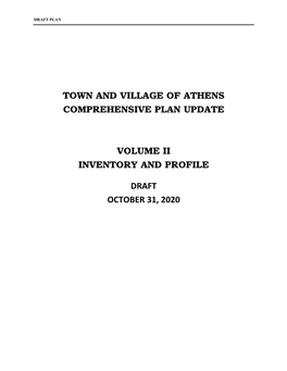 Town and Village of Athens Comprehensive Plan Update