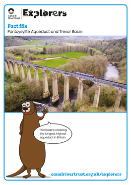 Fact File Pontcysyllte Aqueduct and Trevor Basin