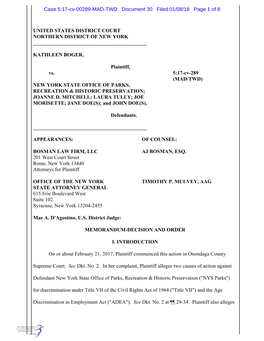 Case 5:17-Cv-00289-MAD-TWD Document 30 Filed 01/08/18 Page 1 of 8