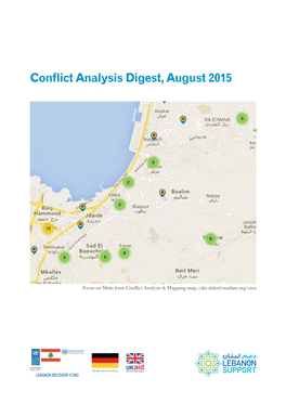 Conflict Analysis Digest, August 2015