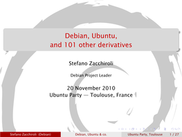 Debian, Ubuntu, and 101 Other Derivatives