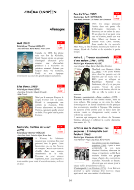 Les Nouveautés Cinéma (Pdf)