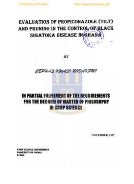 Evaluation of Propiconazole