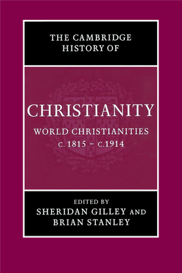 Cambridge History of Christianity: Volume 8, World Christianities C