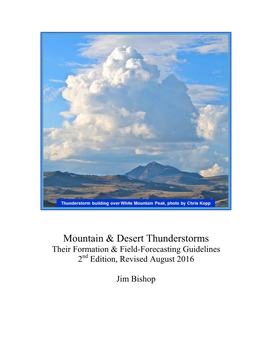 Mountain & Desert Thunderstorms