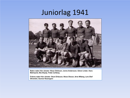 Juniorlag 1941