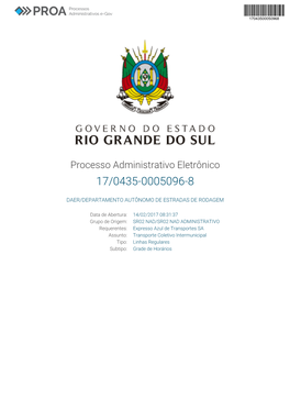 Processo Administrativo Eletrônico 17/0435-0005096-8