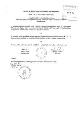 Nagykereki Község Önkormányzat Képviselő-Testületének J 2012 "05- Í 10/2012.(V, 02.) Önkormányzati Rendeletc | Í Py.'Iíi'-Y