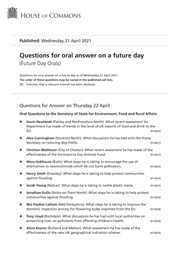 View Future Day Orals PDF File 0.11 MB