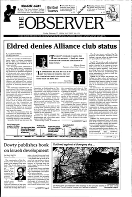 Eldred Denies Alliance Club Status