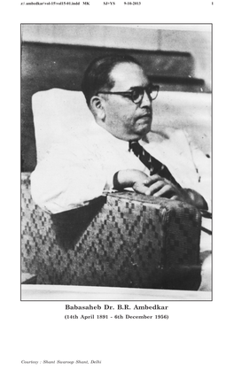 Babasaheb Dr. BR Ambedkar