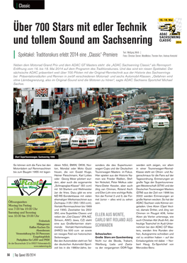 Über 700 Stars Mit Edler Technik Und Tollem Sound Am Sachsenring