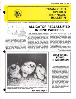 ENDANGERED SPECIES F TECHNICAL BULLETIN