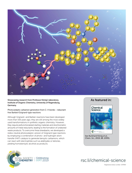 Photocatalytic Carbanion Generation from C–H Bonds – Reductant Free Barbier/Grignard-Type Reactions