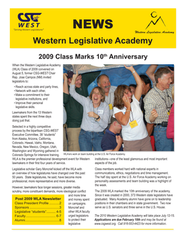 Western Legislative Academy Western Legislative Academy