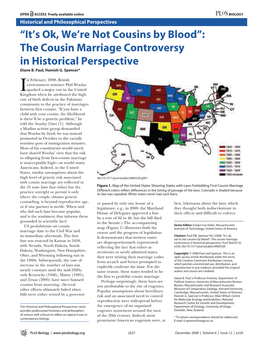 The Cousin Marriage Controversy in Historical Perspective Diane B