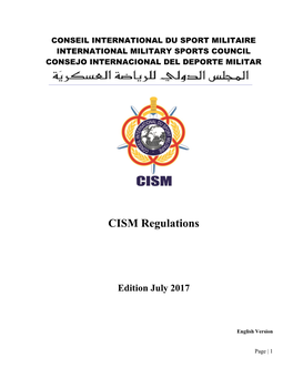 CISM Regulations