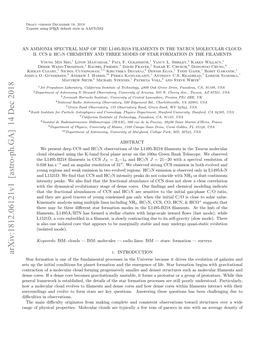 Arxiv:1812.06121V1 [Astro-Ph.GA] 14 Dec 2018 1