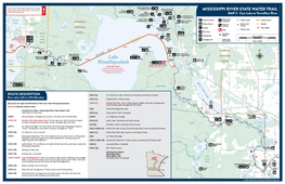 A State Water Trail Map of the Mississippi River from Cass Lake to Vermillion River