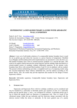 Hypersonic Laminar Boundary Layers with Adiabatic Wall Condition