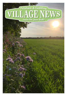 Issue 196, June 2020 from the Editor Village Hall Management Committee