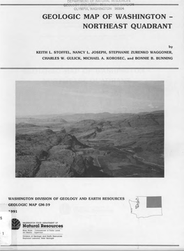 Geologic Map of Washington - Northeast Quadrant